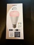 Aqara T2 E26 Smart Led Bulb, Thread/zigbee, Tunable White 2000-9000K, Rgb New. Fixed Price $17.99.