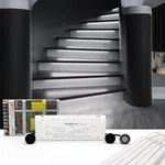 Motion-activated Cascading Effect Led Stair Lighting Kit KMG-3233, 23.6" Alum.... Fixed Price $505.38.