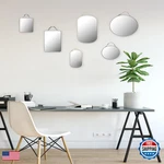 Creative Co-op Various Velvet Edged Wall Mirrors Multicolor Set Of 6 DF2292. Fixed Price $54.38.