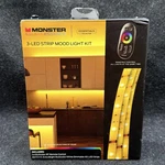 Monster Illuminessence 3 Led Strip Mood Light Kit With Remote New Open Box. Fixed Price $18.60.