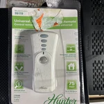 Hunter 99119 Ceiling Fan And Light Universal Remote Control. Fixed Price $40.00.