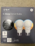 By Ge C-sleep White A19 Smart Bulb With Standard Medium Base 2 Pack New. Fixed Price $15.00.