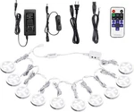Puck Lights,lights Kit Linkable Under Cabinet Led Lighting 12VDC Dimmable. Fixed Price $56.99.
