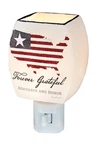 Stony Creek - 4.75" Frosted Glass Night Light Honor & Freedom. Fixed Price $21.99.