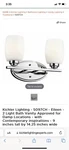 Kichler Lighting 5097CH Eileen Bathroom Vanity Chrome. Fixed Price $60.00.