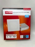 Ostwin Led Square Recessed Mini Panel 6" 12W 4000K White. Fixed Price $12.95.