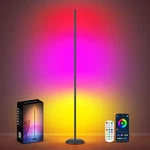 Vexinat Corner Floor Lamp, Smart Rgb Led With App & Remote, Moder.... Fixed Price $56.67.