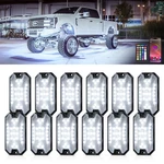12 Pods Full Angle Rgbw Rock Lights App/rf Remote Led Underglow Lighting Kit Car. Fixed Price $52.28.