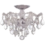 Crystorama 4430-CH-CL-MWP Maria Theresa Semi-flush Mount Polished Chrome. Fixed Price $358.40.