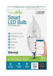 Feit Homebrite Smart B10 E12 (candelabra) Led Bulb Soft White. Fixed Price $13.99.