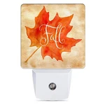 Fall Autumn Maple Leaf Night Light Plug In Wall Lamp Smart Dusk To Dawn Senso.... Fixed Price $22.88.