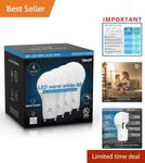 4-PACK Great Eagle 9W GU24 Led Bulbs Long Lasting, Warm White & Energy Saving. Fixed Price $15.99.