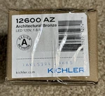 Kichler 12600 Az Step And Hall Indoor Light, Architectural Bronze Led. Fixed Price $20.00.