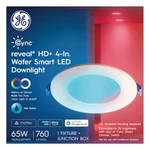 Cync Reveal Wafer Smart Led Downlight,direct Wire,full COLOR,9.5 WATT,4 In. - 93. Fixed Price $57.63.