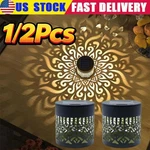Solar Mandala Wall Light Outdoor, Waterproof Fence Projector Lamp For Garden Us. Fixed Price $32.96.