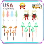 Christmas Solar Stake Lights For Outdoor Garden Lawn Porch Front Patio. Fixed Price $20.29.