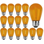 Lrsueyskin 15 Pack Orange Led S14 Relacement 1W Shatterproof S.... Fixed Price $24.39.