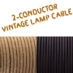 32.8FT 10M Fabric Cable Flex 2CORE Round Industrial Braided Lamp Cord. Fixed Price $20.24.