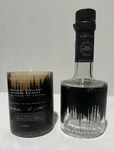 Wes Henderson Blackened Bourbon Candle Bottle W/led Light Upcycled Whiskey Decor. Fixed Price $70.00.