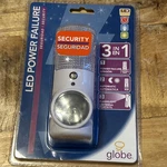 Globe Rechargeable Led Power Failure Night Flashlight 3-IN-1 Functions. Fixed Price $12.99.