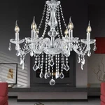 Elegant Crystal Glass Ceiling Pendant Lighting Fixture 6 Lights Chandelier Us. Fixed Price $63.99.