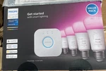 Philips Hue White And Color Ambiance Starter Kit Model: 562918 Damaged Box. Fixed Price $119.95.