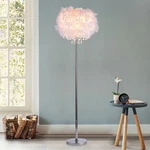 Warehouse Of Tiffany Mirjam Crystal Light Fancy Shade Floor Lamp FL1221. Fixed Price $263.99.
