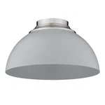 Golden Lighting 6956-FM Pw Mgy Pewter Zoey 3 14"W Flush Mount Ceiling. Fixed Price $49.99.