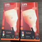 New Lifx Color Bulb Pack 1100 Lumens Wifi Smart Led HB2LHLA19E26US. Fixed Price $56.00.