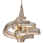 Varaluz 240P08 Flow Light 36"W Abstract Chandelier - Hammered Ore. Fixed Price $2699.00.