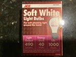 40 Watts Ace Hardware Old Style Bulbs A19 Soft Light, Pack.. Fixed Price $31.85.
