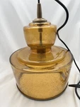 Pottery Barn Colina Wide Amber Pendant 10" Jamie Young Lafitte Seeded Glass. Fixed Price $175.00.