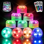 6 Waterproof Mini Led Lights W/ Remote Control Tea Candle Home Decor Usa. Fixed Price $10.69.