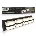 24 In. Hera 4-LIGHT Matte Black Led Vanity Lighting Fixture 25-WATT 1800 Lumens. Fixed Price $134.05.