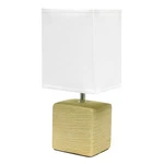 LT1218-BGE 11.81" Mini Cube Faux Stone Ceramic Table Lamp, For Living Beige. Fixed Price $26.09.