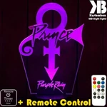 Prince Logo Purple Rain 3D Led Battery Usb Night Light 7 Colour Changing Lamp. Fixed Price $25.02.