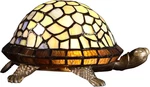 Tortoise Tiffany Style Stained Glass Accent Lamp - Blue Night Light. Fixed Price $126.99.