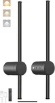 Blueye Rechargeable Led Wall Sconce Set Of Remote Control, 3CCT, 24 Black. Fixed Price $40.00.