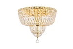 Elegant Lighting Tranquil 20" 10 Royal Crystal Flush Mount Gold. Fixed Price $528.00.
