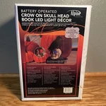 Alpine Corp. Battery Op Halloween Crow And Skull On Book Color Changing Led. Fixed Price $39.99.