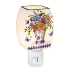 Stony Creek - 4.75" Frosted Glass Night Light Dutch Florals. Fixed Price $20.99.