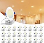 6 Inch 5CCT Led Recessed Ceiling Dimmable Light With Junction Box 2700K-5000K. Fixed Price $59.99.
