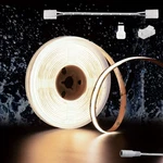 Pautix Cob Strip Natural White 4000K IP65 DC12V,18FT/5.5M 2772LEDS CRI90+.... Fixed Price $39.50.