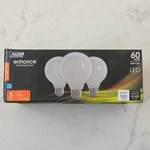 Feit Enhance G25 E26 Filament Natural Led Bulb Soft White 4 Pack Vanity Makeup. Fixed Price $19.99.