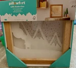 Pillowfort Led Shadow Box Battery Operated, Mountain Scenery Night Light. Fixed Price $14.99.