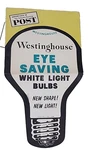 Vintage Westinghouse White Light Bulb Art Deco Sign Store Display 29" Jrrts. Fixed Price $35.00.
