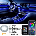 Interior Car Led Strip Lights, Rgb 6 Ambient Lighting Kits With 315 Inch.... Fixed Price $42.81.