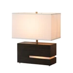 Nova California Zen Reclining 2LT 20" Table Lamp, Ebony/brass/white - 130284BG. Fixed Price $349.00.
