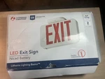 Nib Lithonia Lighting Exr Led El M6 Exit Sign. Fixed Price $21.12.