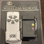 Hampton Bay Hand Held Wireless Remote Model 191-691 New Sealed. Fixed Price $25.00.